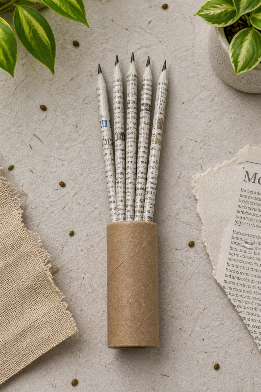 News Paper Pencil