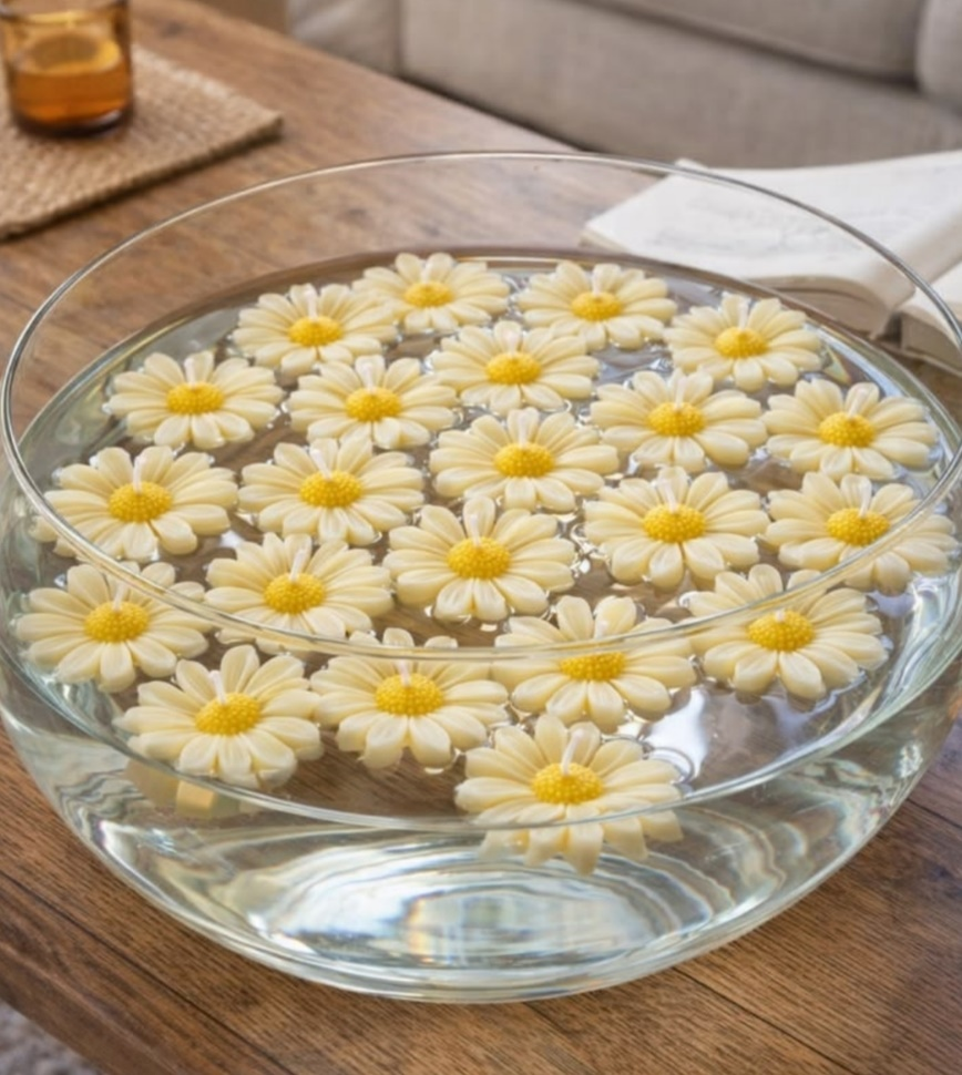 Scented Daisy Floating Candles