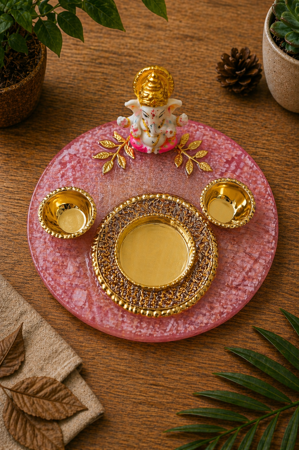 Pooja Thaali Pink