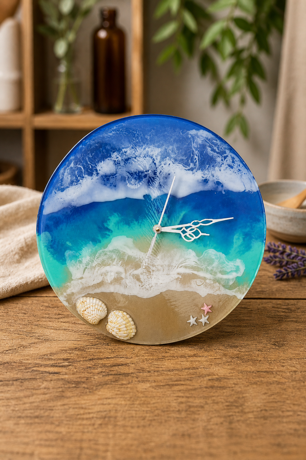 Ocean Resin Wall Clock