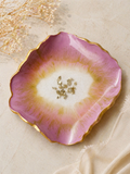 Rose Petal Resin Decorative Platter