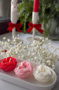 Floral Rose Candle Set